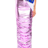 Front View Angel Energy Metallic Maxi Skirt