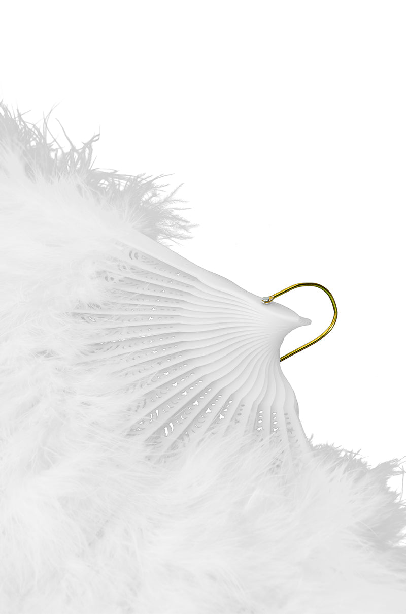 Back View Angelic Feather Fan 10