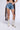 Front View Angelie Distressed Denim Cut Off Short