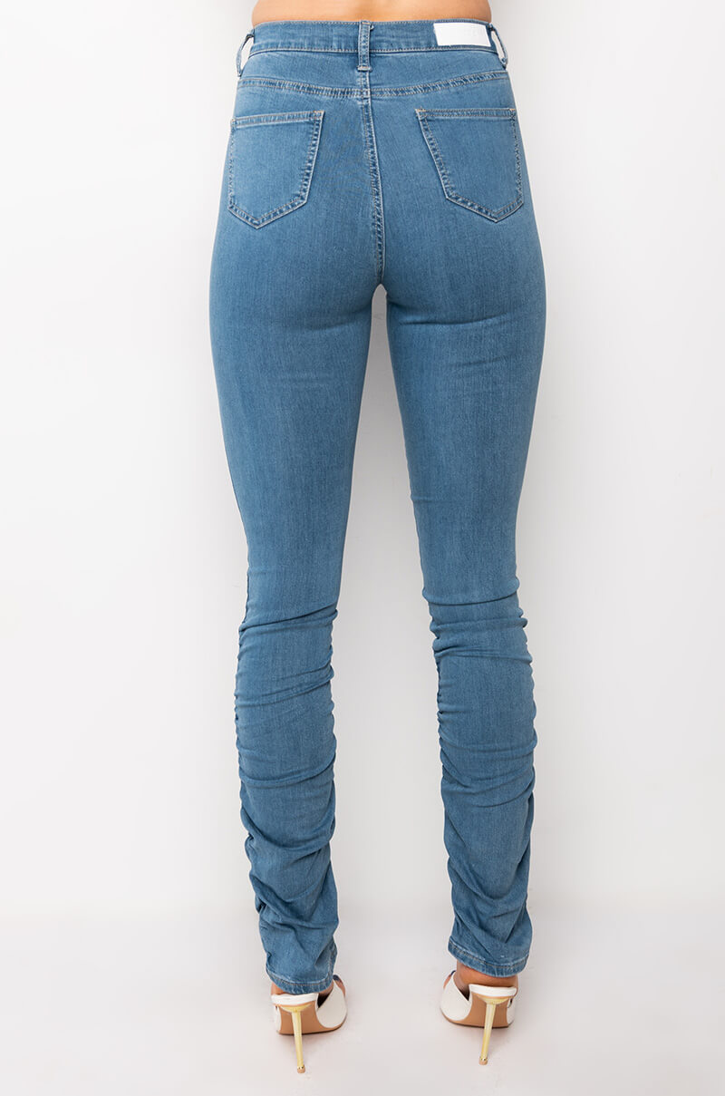 Full View Anitta Stacked High Waisted Skinny Jeans