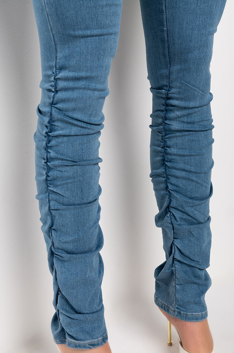 Extra View Anitta Stacked High Waisted Skinny Jeans
