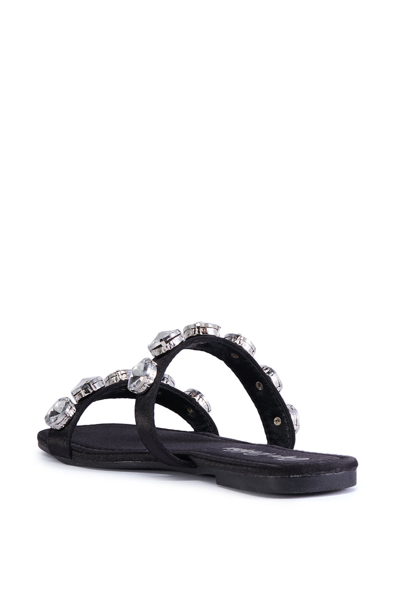 Full View Annice Black Gem Embellished Sandal 4