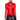 Front View Annika Fringe Detail Long Sleeve Mesh Top In Red