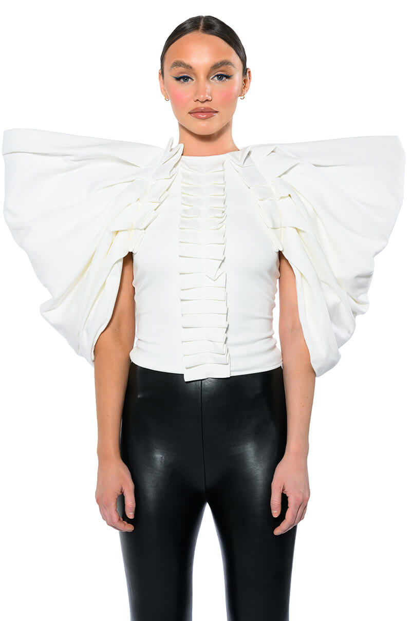 Full View Annika Statement Sleeve Top