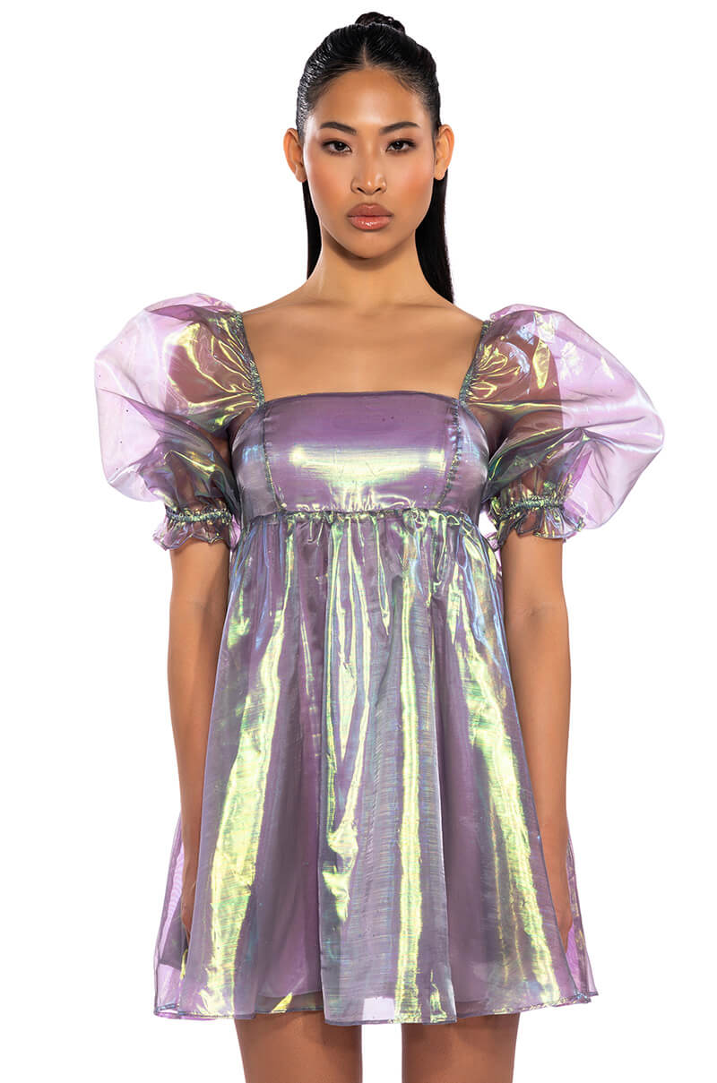Front View Another Dream Flounce Mini Dress