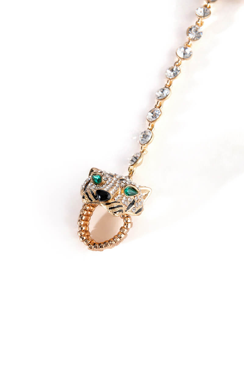 Back View Apex Predator Hand Armor In Gold