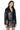 Front View Araz Minimal Boxy Cut Moto Jacket