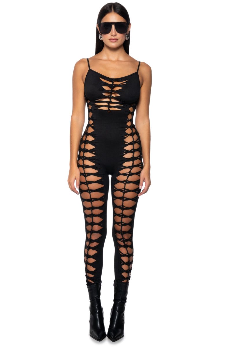 Full View Ari Cutout Catsuit
