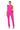 Back View Ariana Flounced Flared Legging In Fuchsia