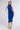 Back View Ariana Ruched Sleeveless Funnel Neck Midi Dress