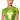 Front View Aries Metallic Short Sleeve T Shirt In Green