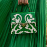 Front View Arizona Green Western Purse