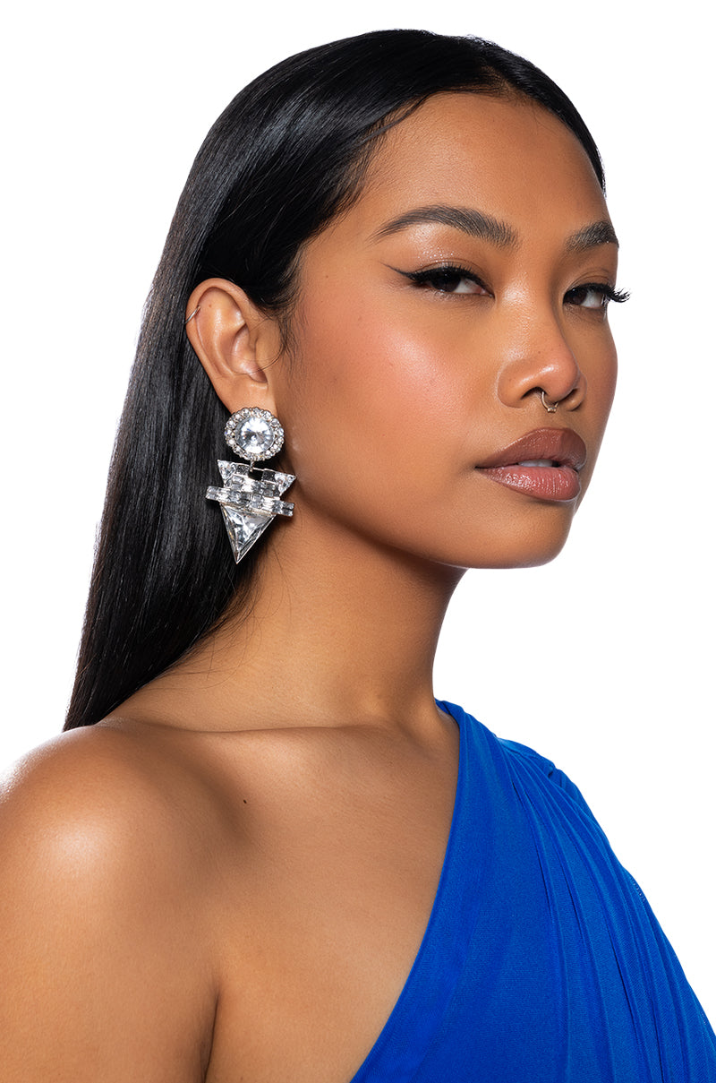 Front View Art Deco Glam Earring