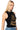 Side View Arya Sleeveless Distressed Chain Sweater