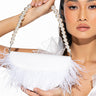 Front View As If Feather Purse