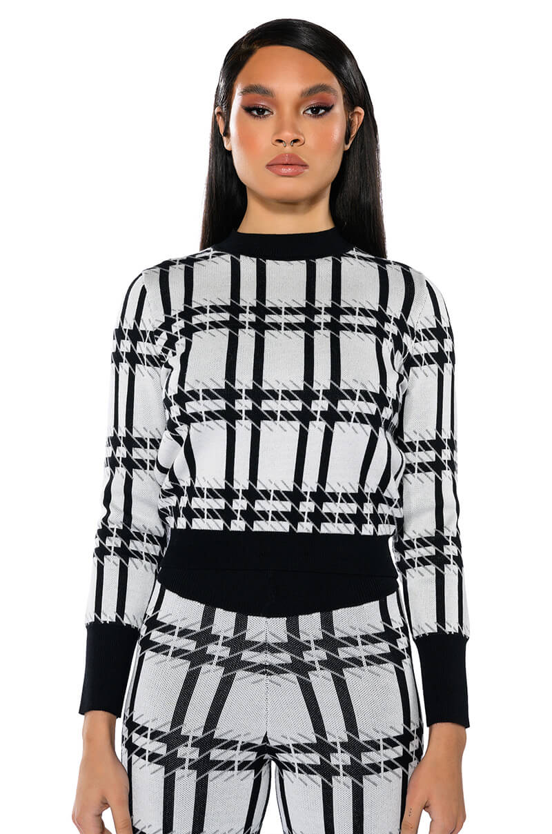 Front View Aspen Vacay Long Sleeve Sweater