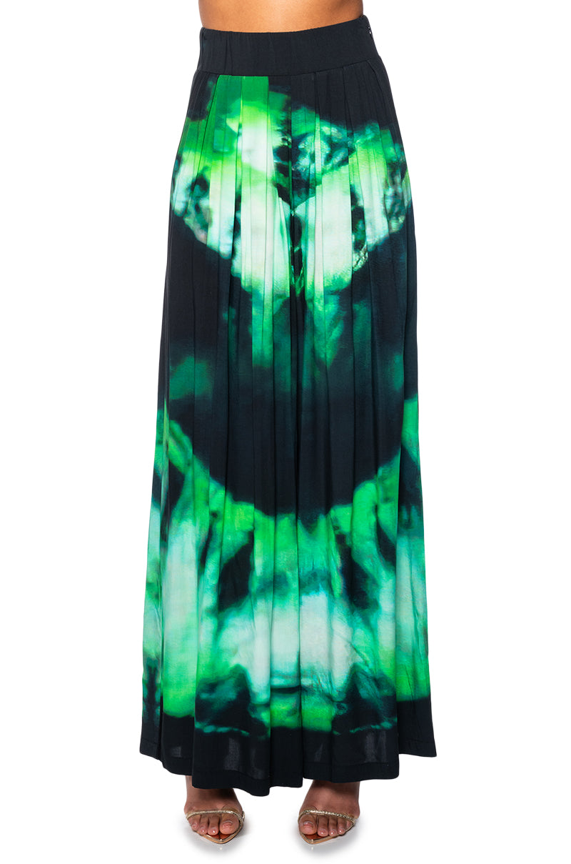 Back View Aster Printed Palazzo Pant 7