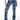 Front View Astrological Printed High Rise Straight Leg Jean