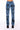 Back View Astrological Printed High Rise Straight Leg Jean