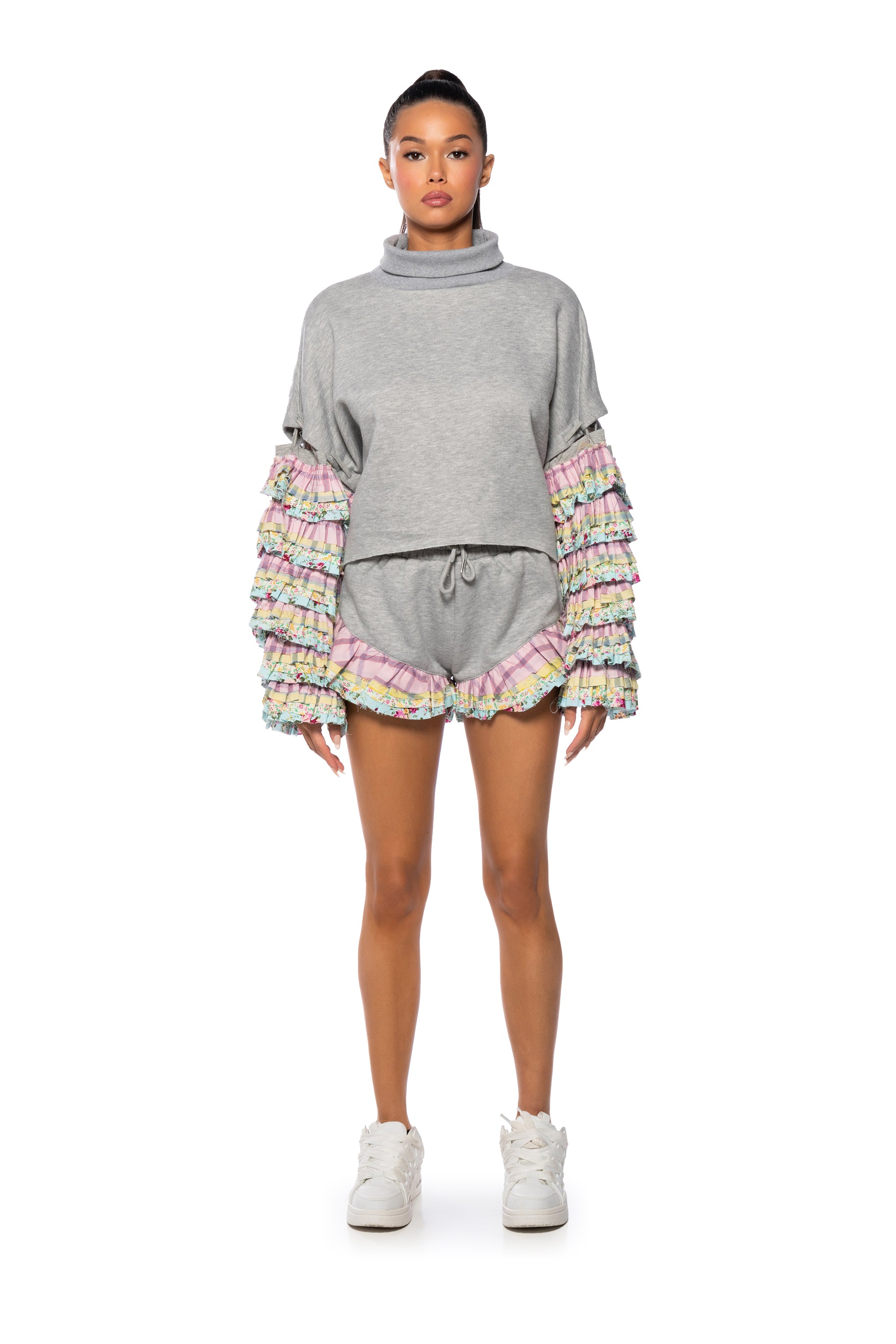 Extra View At The Market French Terry Fashion Short
