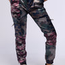 Front View At Your Service Satin Camo Print Jogger