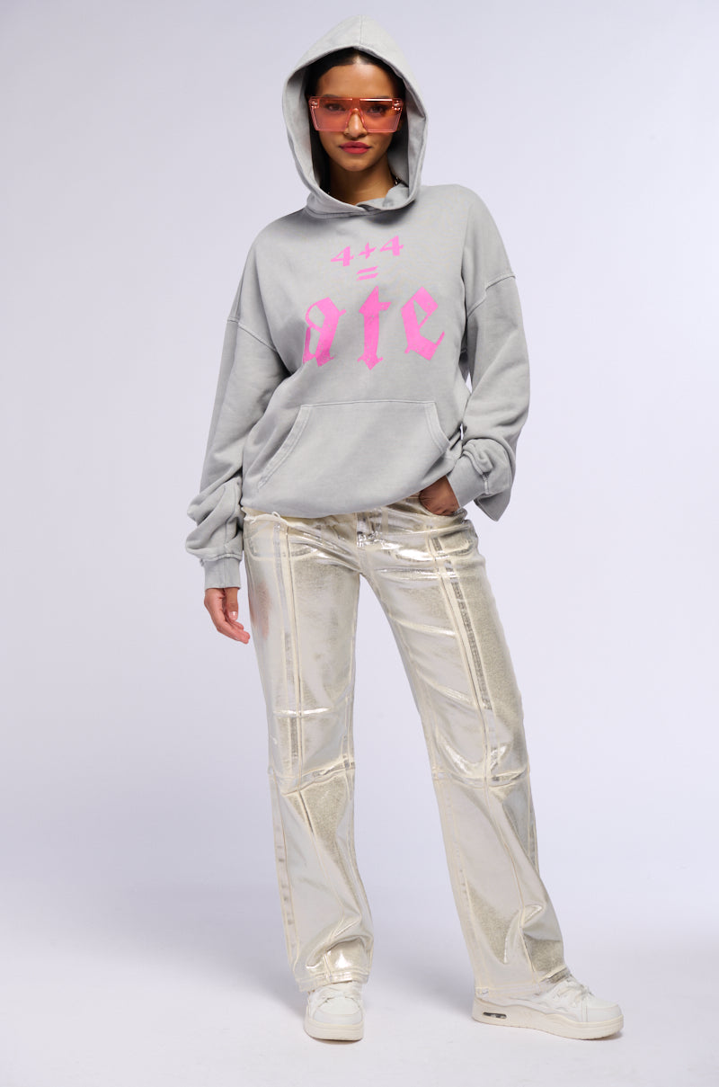 Full View Atlas Metallic Detail Wide Leg Denim