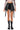 Front View Au Courant Overlay Mini Skirt