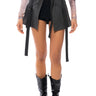 Front View Au Courant Overlay Mini Skirt