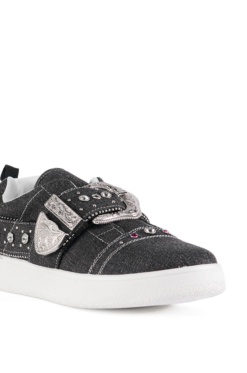 Extra View Audra Black Embellished Sneaker