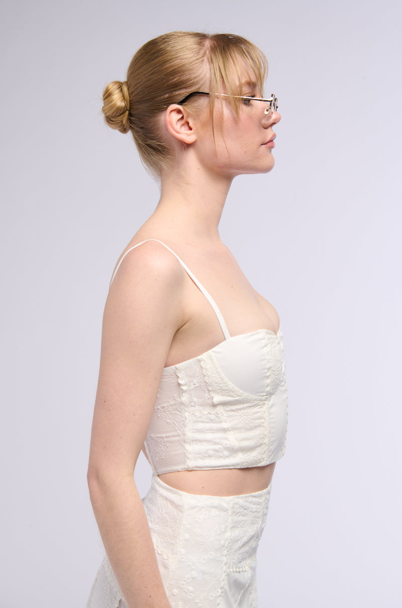 Back View Aura Patchwork Corset