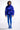 Extra View Aurtura Luxe Metallic Blue Puffer Coat