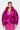 Back View Aurtura Luxe Metallic Pink Puffer Coat