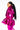 Extra View Aurtura Luxe Metallic Pink Puffer Coat