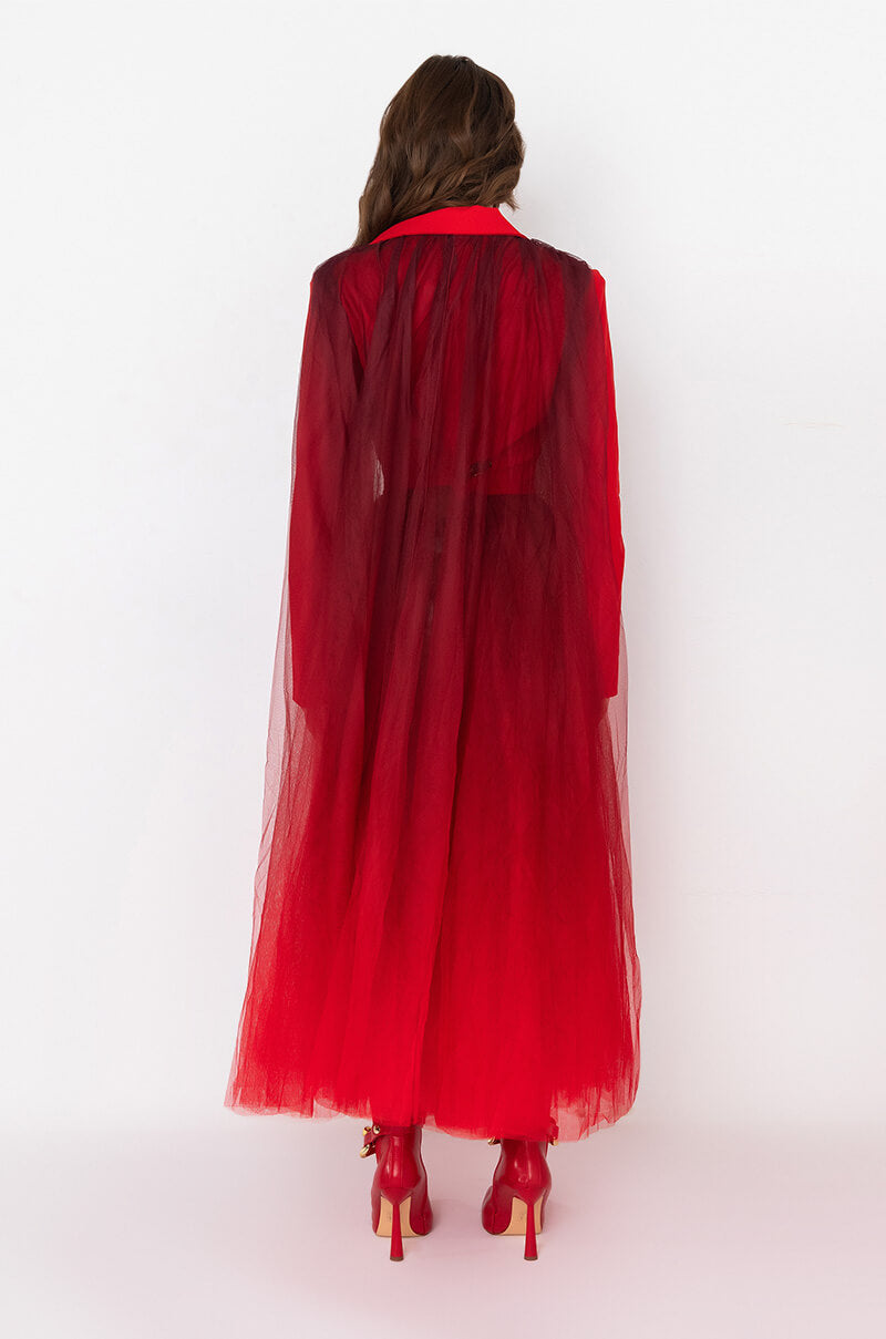 Full View Avant Garde Ombre Tulle Trench 4