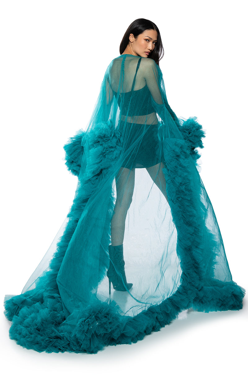 Detail View Avant Garde Tulle Duster