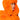 Front View Avi Faux Fur Hat In Orange