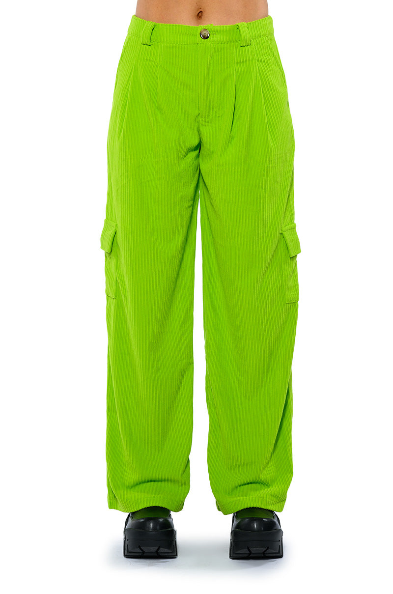 Back View Avril Textured Wide Leg Pant 2