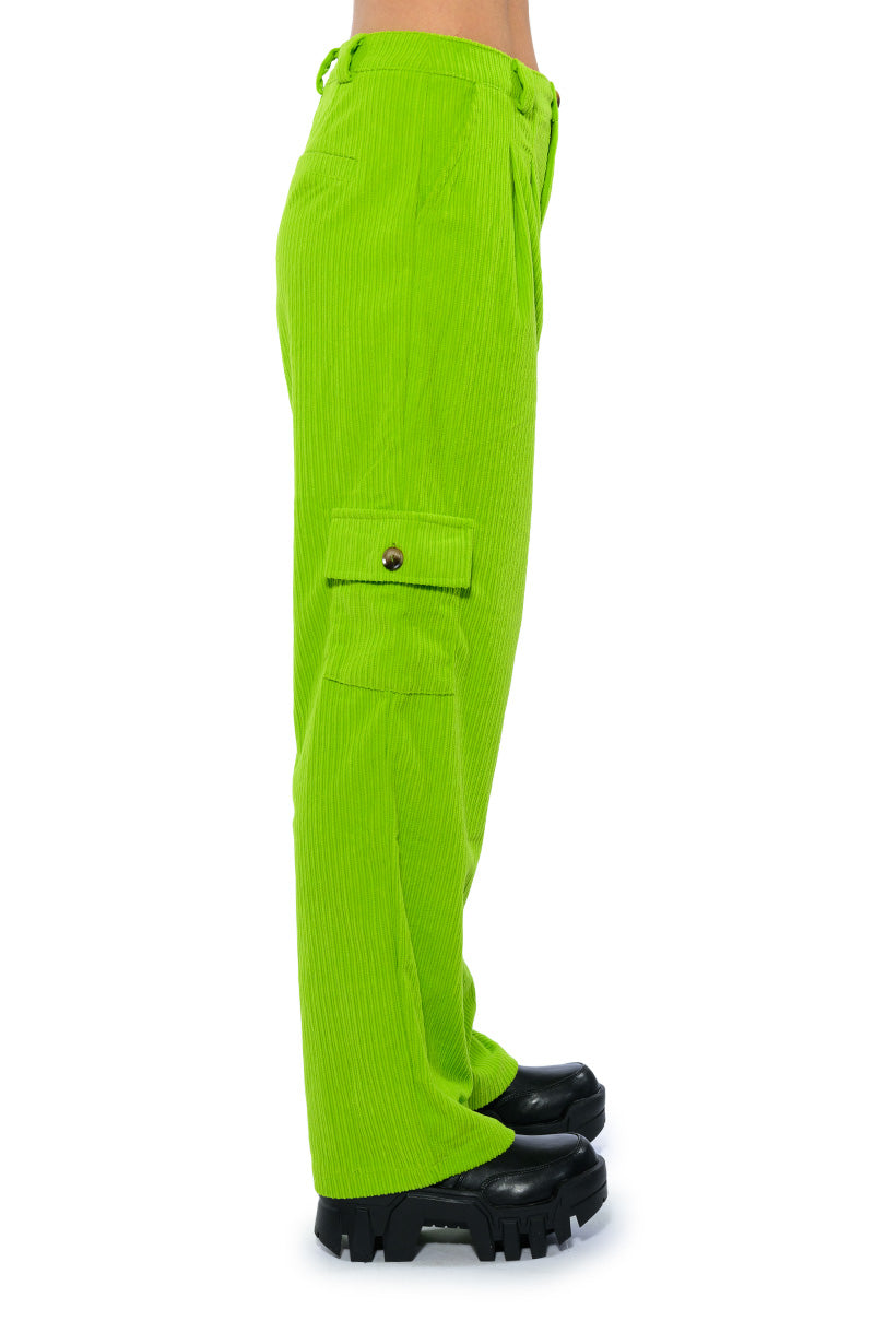 Detail View Avril Textured Wide Leg Pant 3