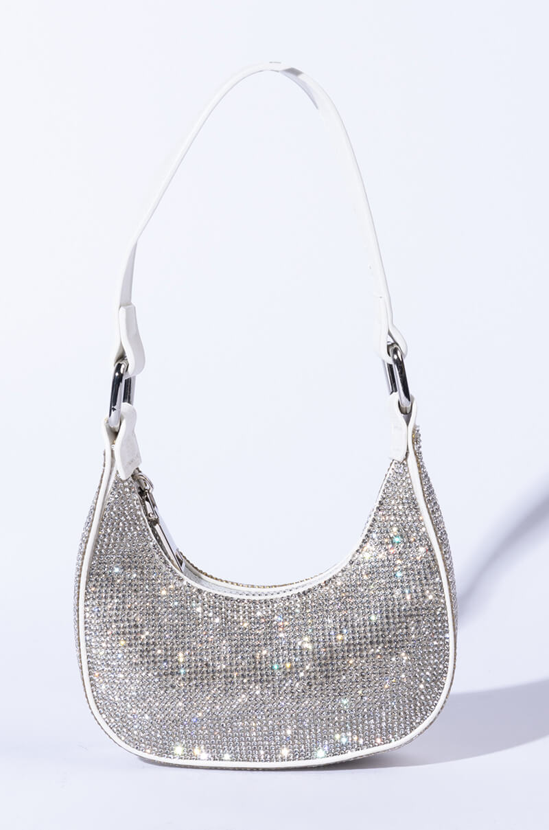 Side View Aw Freak Out Rhinestone Mini Baguette 1