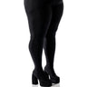 Front View Azala Wang Star Stretch Chunky Plus Pant Boot In Black