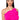 Front View Azalea Asymmetric Applique Crop Top In Pink