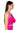 Full View Azalea Asymmetric Applique Crop Top In Pink