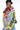 Front View Azalea Wang 100 Percent That B Patchwork Denim Jacket