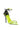 Back View Azalea Wang A Little Drama Rhinestone Feather Sandal In Lime