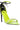 Full View Azalea Wang A Little Drama Rhinestone Feather Sandal In Lime