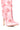 Full View Azalea Wang Acacia Pink Flower Embellished Bootie