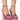 Front View Azalea Wang Aden Embellished Brocade Chunky Sandal In Fuchsia