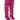 Front View Azalea Wang Adriel Fuchsia Sequin Fringe Drip Boot