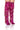 Front View Azalea Wang Adriel Fuchsia Sequin Fringe Drip Boot