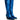 Front View Azalea Wang After Party Metallic Western Boot In Blue